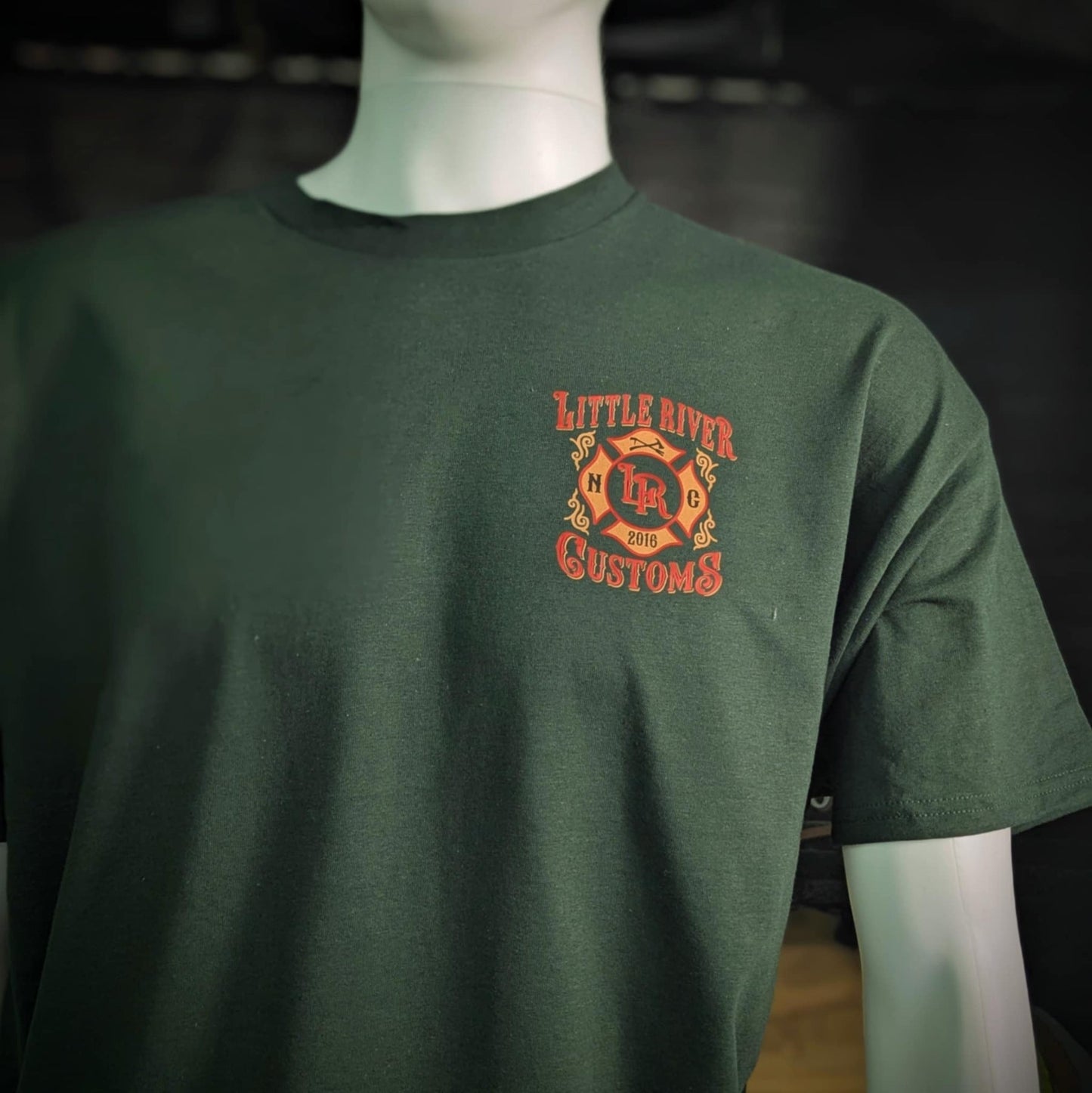 Thin Line, Thick Skin – Firefighter Flag Tee