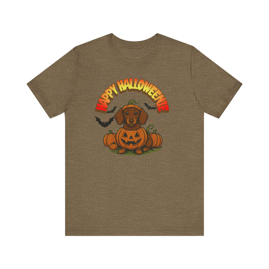 Weiner Dog Halloween Funny Tee