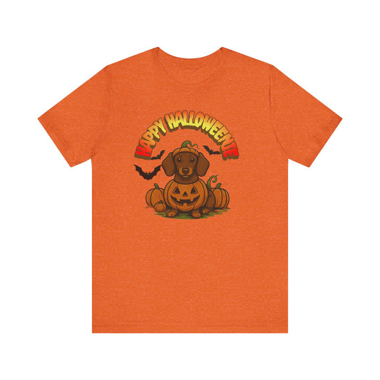 Weiner Dog Halloween Funny Tee