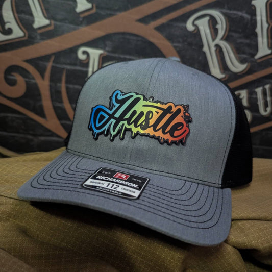 Hustle Leather Patch Hat