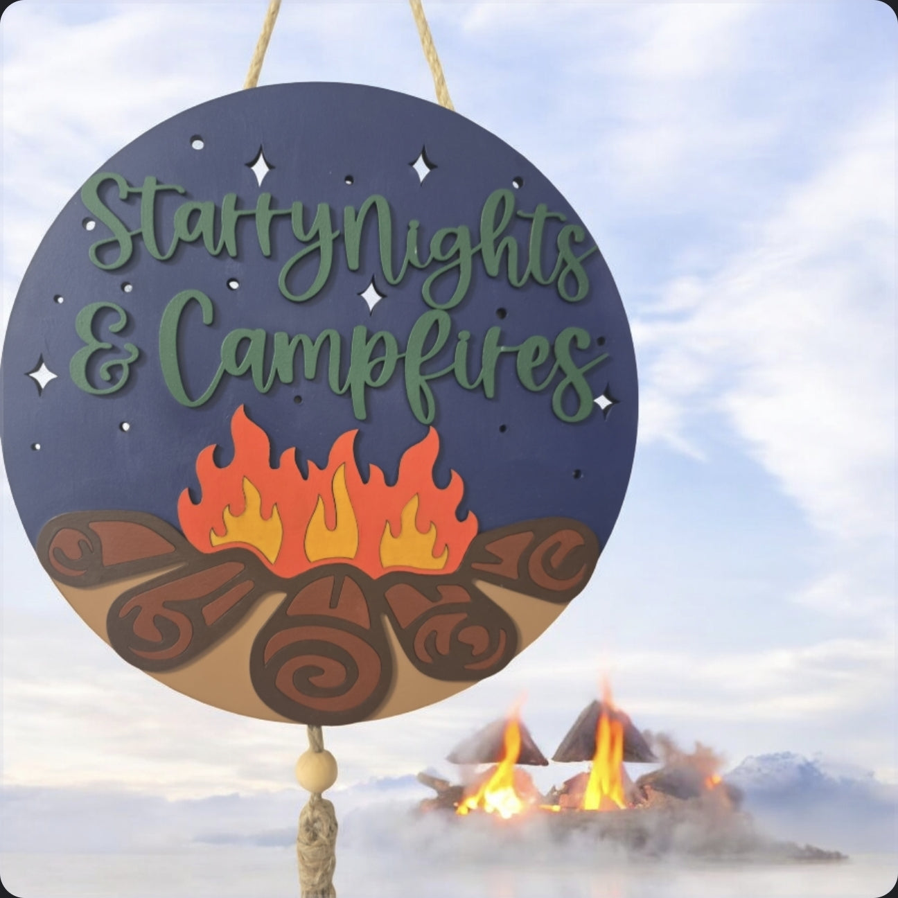 12" Camp Fire Sign.