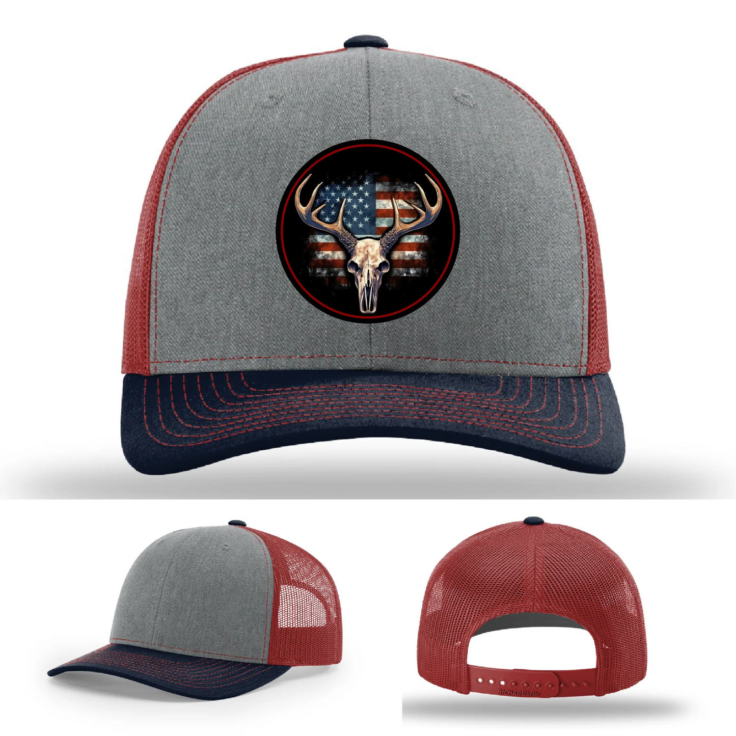 Patriotic Buck – Round Patch