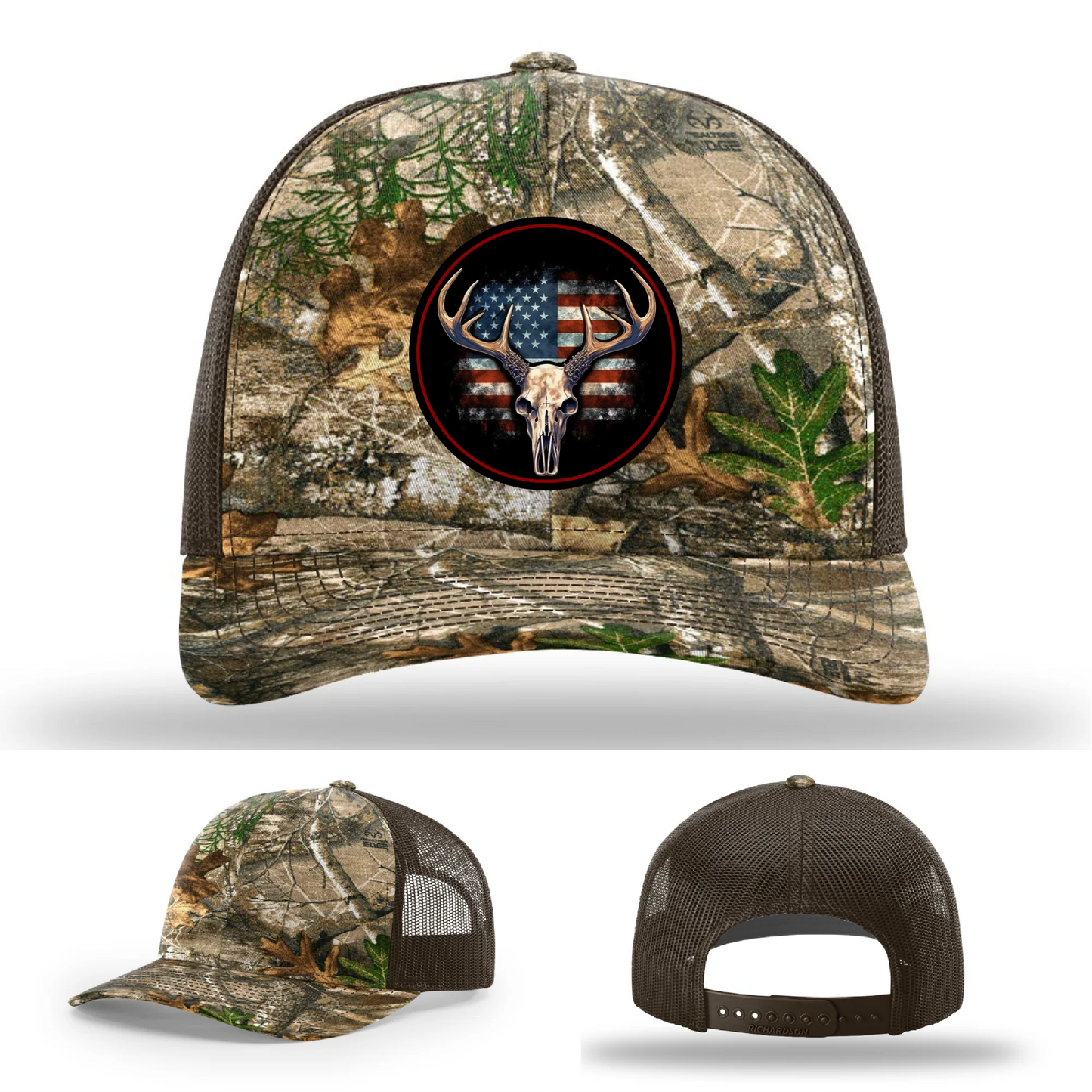 Patriotic Buck – Round Patch