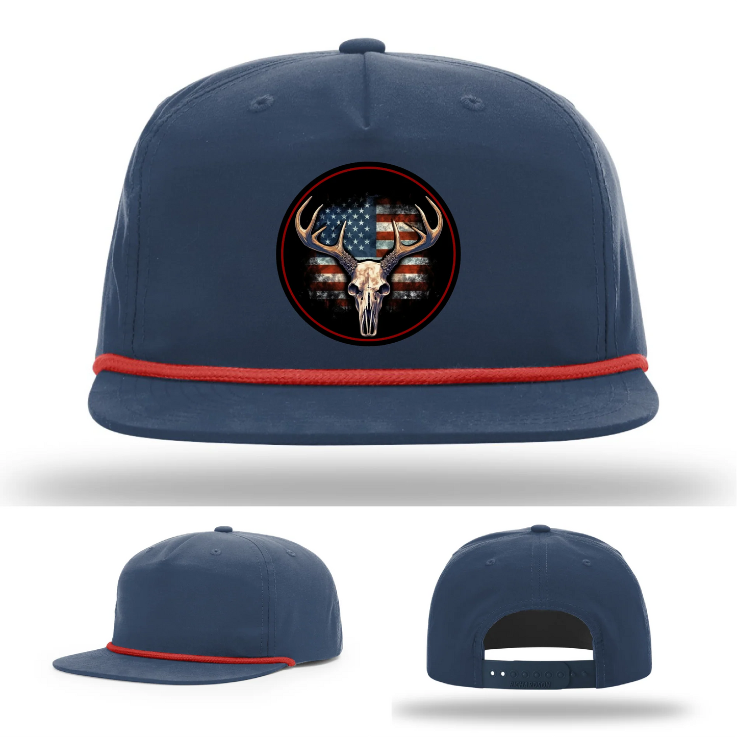 Patriotic Buck – Round Patch