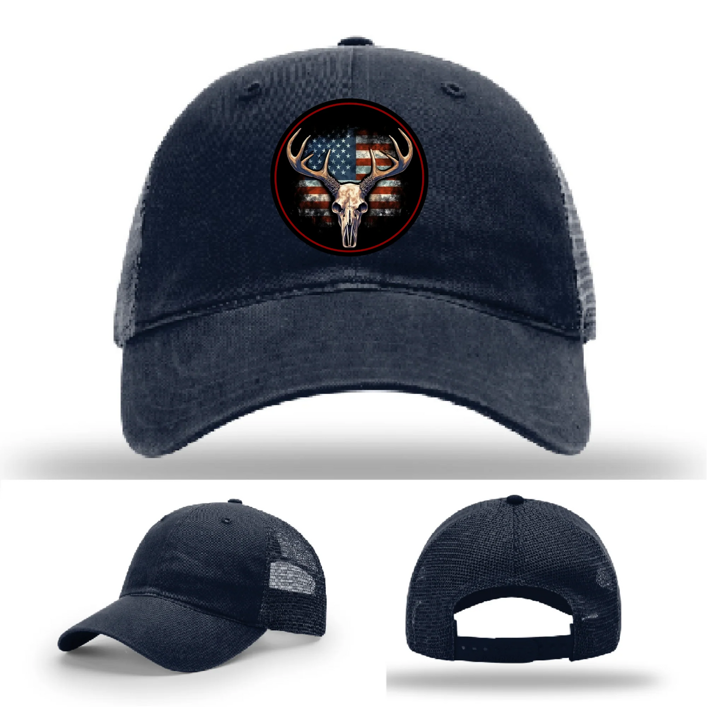Patriotic Buck – Round Patch