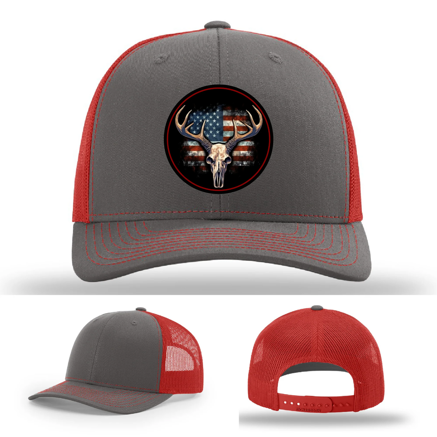 Patriotic Buck – Round Patch