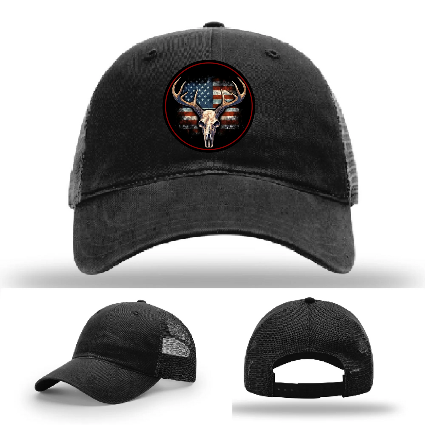 Patriotic Buck – Round Patch