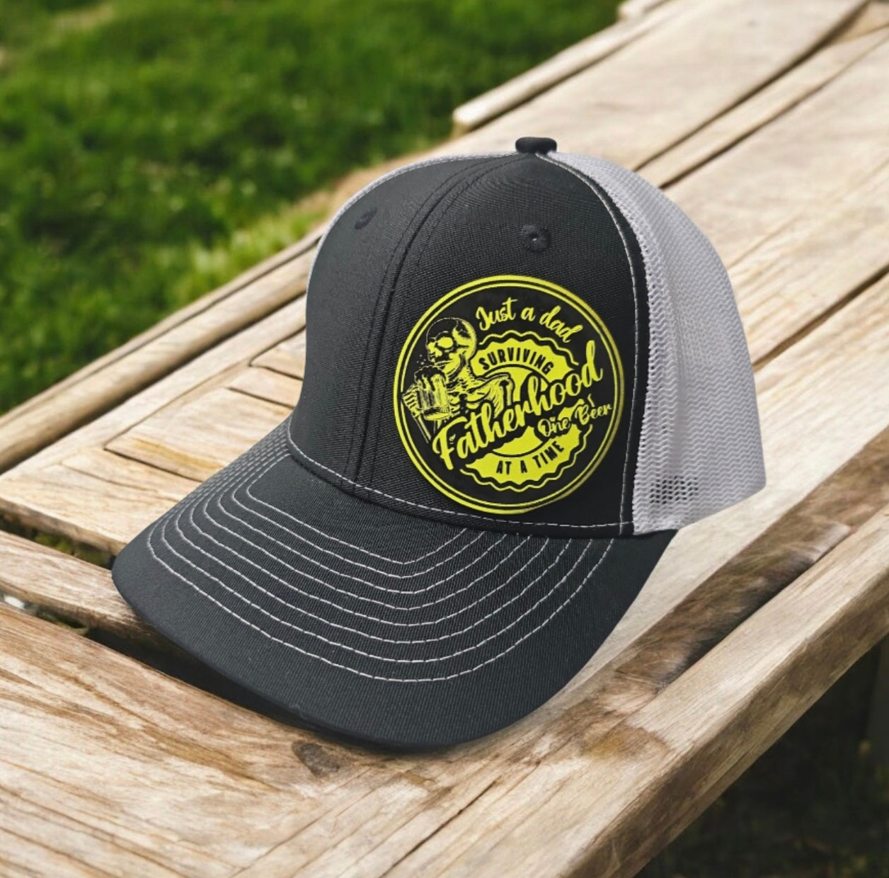 Surviving Fatherhood Funny Trucker Hat