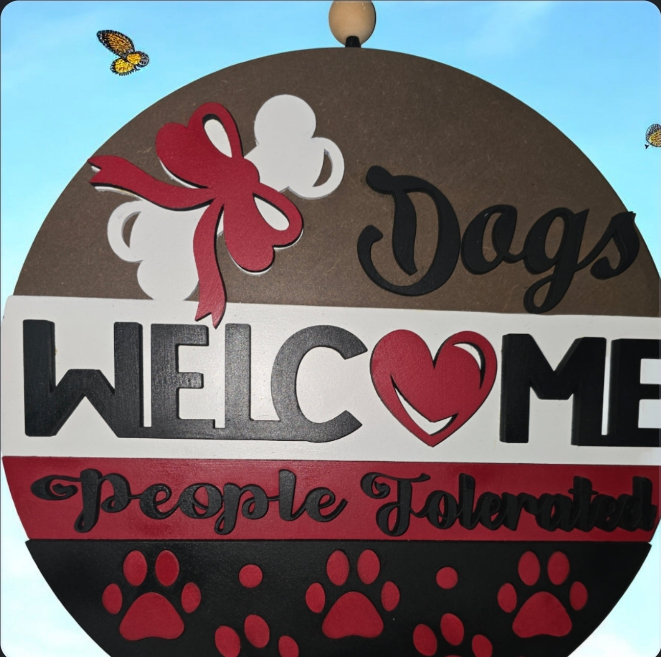 12" Welcome Sign For Dog Lovers