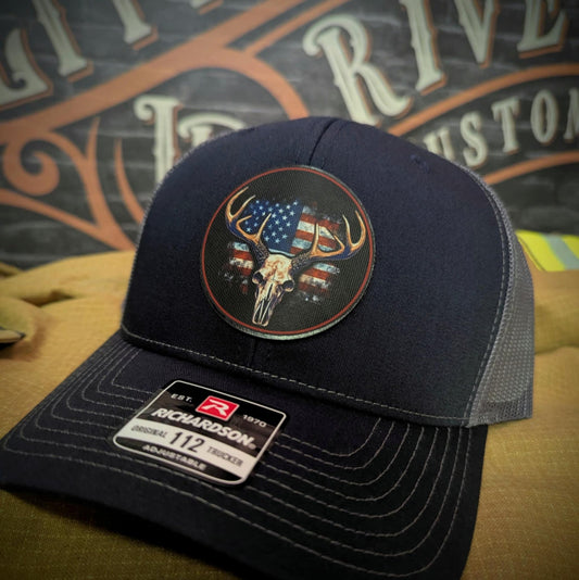 Patriotic Buck – Round Patch